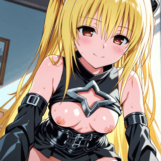 To LOV〇 ヤミ風 ポスター アニメ エロ 美乳 グラビア ファンアート 同人アート 0607 (107)