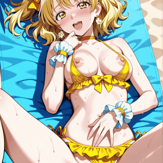 フレッシュプリキュ〇 キュアパイン風 ポスター アニメ エロ 美乳 グラビア ファンアート 同人アート 0510(183)