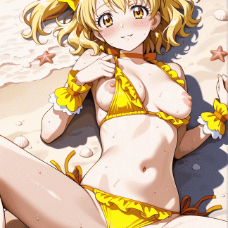 フレッシュプリキュ〇 キュアパイン風 ポスター アニメ エロ 美乳 グラビア ファンアート 同人アート 0510(72)