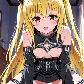 To LOV〇 ヤミ風 ポスター アニメ エロ 美乳 グラビア ファンアート 同人アート 0607 (52)