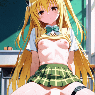 To LOV〇 ヤミ風 ポスター アニメ エロ 美乳 グラビア ファンアート 同人アート 0607 (178)