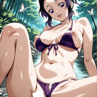 鬼滅の〇 胡蝶しのぶ風 ポスター アニメ エロ 美乳 グラビア ファンアート 同人アート 0521 (173)