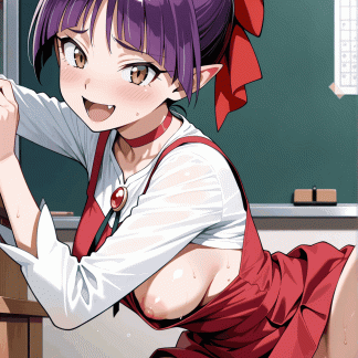ゲゲゲの鬼〇郎 猫娘風 ポスター アニメ エロ 美乳 グラビア ファンアート 同人アート 0510 (31)