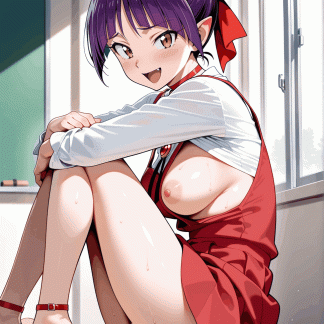 ゲゲゲの鬼〇郎 猫娘風 ポスター アニメ エロ 美乳 グラビア ファンアート 同人アート 0510 (144)