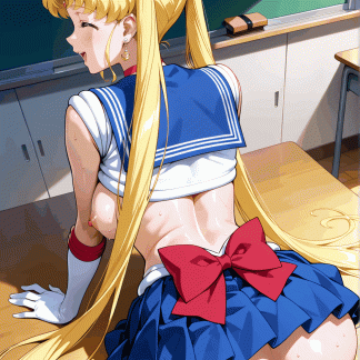 セーラームー〇 月野 うさぎ風 ポスター 同人アート 0723 (119)