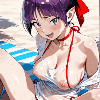 ゲゲゲの鬼〇郎 猫娘風 ポスター アニメ エロ 美乳 グラビア ファンアート 同人アート 0510 (66)