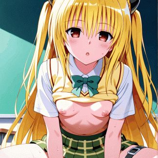 To LOV〇 ヤミ風 ポスター アニメ エロ 美乳 グラビア ファンアート 同人アート 0607 (151)