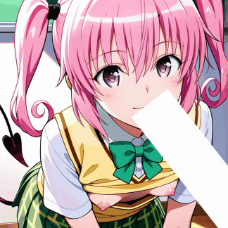 To LOV〇 ナナ風 ポスター アニメ エロ 美乳 グラビア ファンアート 同人アート 0608 (27)