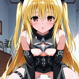 To LOV〇 ヤミ風 ポスター アニメ エロ 美乳 グラビア ファンアート 同人アート 0607 (35)