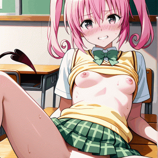 To LOV〇 ナナ風 ポスター アニメ エロ 美乳 グラビア ファンアート 同人アート 0608 (62)