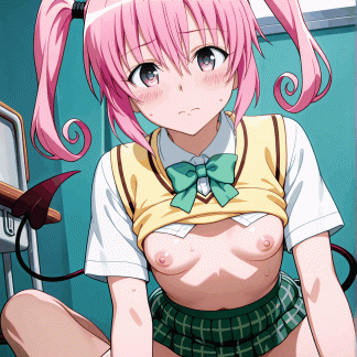 To LOV〇 ナナ風 ポスター アニメ エロ 美乳 グラビア ファンアート 同人アート 0608 (3)