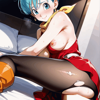 ドラゴ〇ボール ブルマ風 ポスター アニメ エロ 美乳 グラビア ファンアート 同人アート 0518 (6)