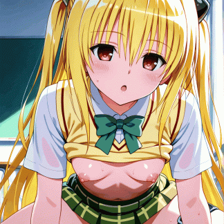 To LOV〇 ヤミ風 ポスター アニメ エロ 美乳 グラビア ファンアート 同人アート 0607 (152)