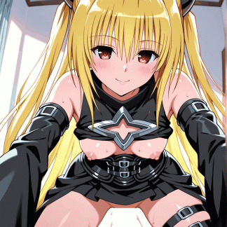 To LOV〇 ヤミ風 ポスター アニメ エロ 美乳 グラビア ファンアート 同人アート 0607 (106)