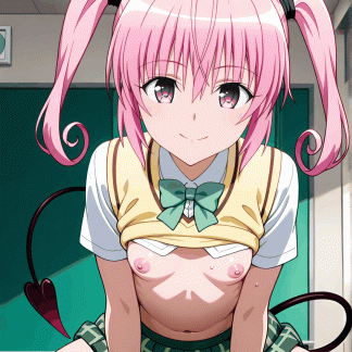 To LOV〇 ナナ風 ポスター アニメ エロ 美乳 グラビア ファンアート 同人アート 0608 (12)