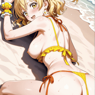 フレッシュプリキュ〇 キュアパイン風 ポスター アニメ エロ 美乳 グラビア ファンアート 同人アート 0510(34)