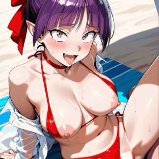 ゲゲゲの鬼〇郎 猫娘風 ポスター アニメ エロ 美乳 グラビア ファンアート 同人アート 0510 (208)