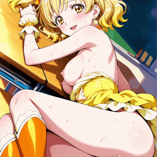 フレッシュプリキュ〇 キュアパイン風 ポスター アニメ エロ 美乳 グラビア ファンアート 同人アート 0510(26)