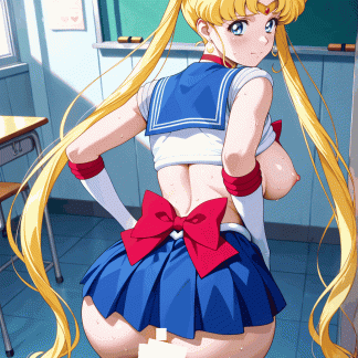 セーラームー〇 月野 うさぎ風 ポスター 同人アート 0723 (26)