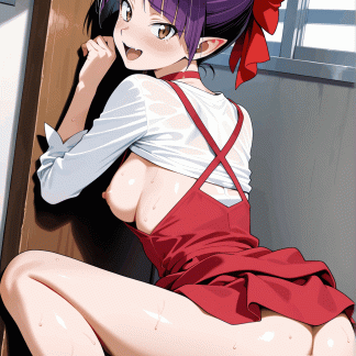 ゲゲゲの鬼〇郎 猫娘風 ポスター アニメ エロ 美乳 グラビア ファンアート 同人アート 0510 (244)