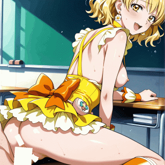 フレッシュプリキュ〇 キュアパイン風 ポスター アニメ エロ 美乳 グラビア ファンアート 同人アート 0510(59)