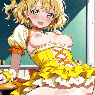 フレッシュプリキュ〇 キュアパイン風 ポスター アニメ エロ 美乳 グラビア ファンアート 同人アート 0510(39)