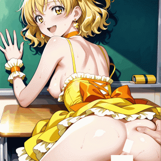 フレッシュプリキュ〇 キュアパイン風 ポスター アニメ エロ 美乳 グラビア ファンアート 同人アート 0510(31)