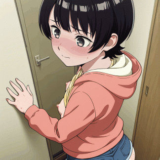 あか〇噺 桜咲朱音風 ポスター アニメ 同人アート 0719 (203)