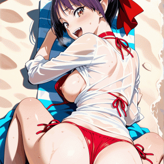 ゲゲゲの鬼〇郎 猫娘風 ポスター アニメ エロ 美乳 グラビア ファンアート 同人アート 0510 (157)