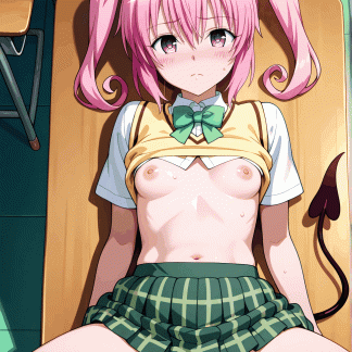 To LOV〇 ナナ風 ポスター アニメ エロ 美乳 グラビア ファンアート 同人アート 0608 (93)