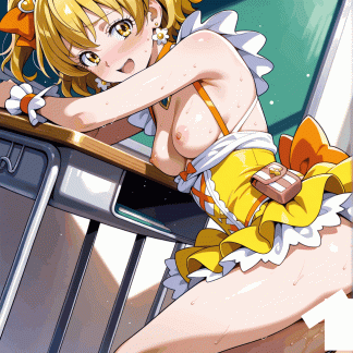 フレッシュプリキュ〇 キュアパイン風 ポスター アニメ エロ 美乳 グラビア ファンアート 同人アート 0510(144)
