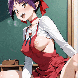 ゲゲゲの鬼〇郎 猫娘風 ポスター アニメ エロ 美乳 グラビア ファンアート 同人アート 0510 (40)