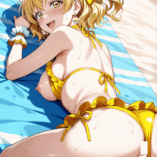 フレッシュプリキュ〇 キュアパイン風 ポスター アニメ エロ 美乳 グラビア ファンアート 同人アート 0510(171)