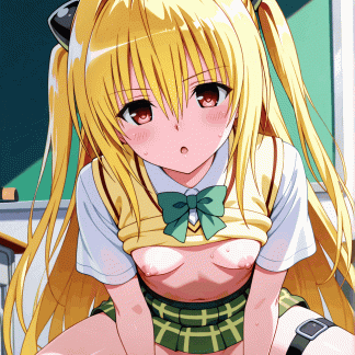 To LOV〇 ヤミ風 ポスター アニメ エロ 美乳 グラビア ファンアート 同人アート 0607 (217)