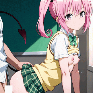 To LOV〇 ナナ風 ポスター アニメ エロ 美乳 グラビア ファンアート 同人アート 0608 (88)