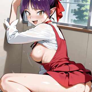 ゲゲゲの鬼〇郎 猫娘風 ポスター アニメ エロ 美乳 グラビア ファンアート 同人アート 0510 (167)