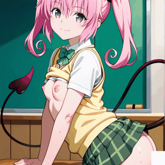 To LOV〇 ナナ風 ポスター アニメ エロ 美乳 グラビア ファンアート 同人アート 0608 (87)