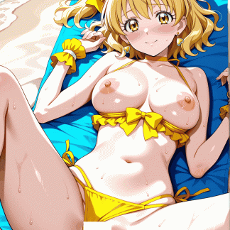 フレッシュプリキュ〇 キュアパイン風 ポスター アニメ エロ 美乳 グラビア ファンアート 同人アート 0510(24)