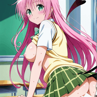 To LOV〇 ララ風 ポスター アニメ エロ 美乳 グラビア ファンアート 同人アート 0607 (294)