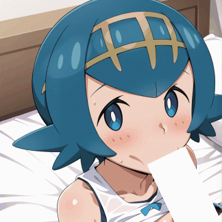 ポケモ〇 スイレン風 ポスターファンアート 同人アート 0802(41)