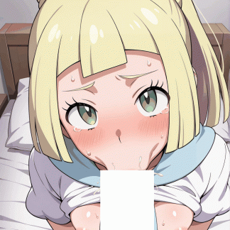 ポケモ〇 リーリエ風 ポスターファンアート 同人アート 0804(118)