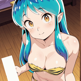 うる星〇つら ラム風 ポスター ファンアート 同人アート 0827(27)