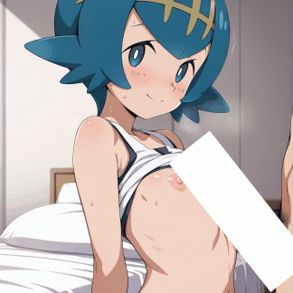 ポケモ〇 スイレン風 ポスターファンアート 同人アート 0802(70)
