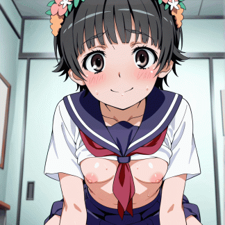 とある科〇のレールガン 初春 飾利風 ポスター 同人アート 0927 (111)