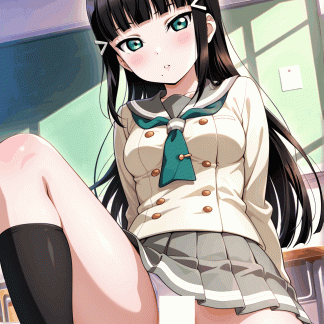 ラブライ〇 サンシャイン 黒澤 ダイヤ風 ポスター 同人アート 1026(65)